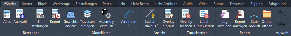 Der VStatics Tab